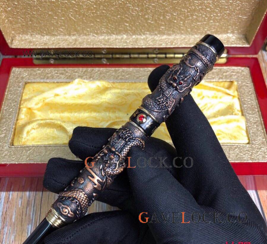 Jinhao Vintage Luxurious Rollerball Pen Double Dragon Pen - Click Image to Close